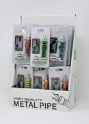 Metal Pipe - Display Format   *** ASSORTED DESIGNS